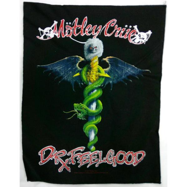【MOTLEY CRUE】モトリークルー「Dr FEELGOOD」布バックパッチ