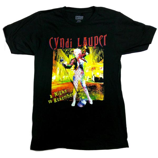 【CYNDI LAUPER】シンディ ローパー「A NIGHT TO REMEMBER」Tシャツ