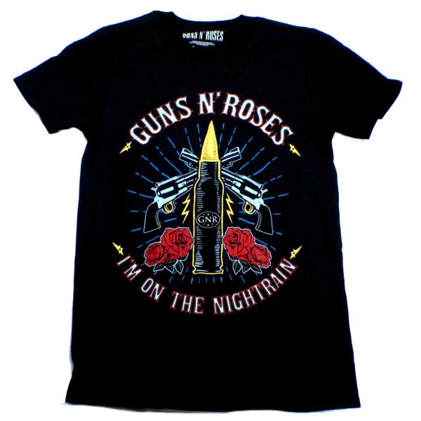 【GUNS N&apos; ROSES】ガンズアンドローゼズ「NIGHT TRAIN」Tシャツ