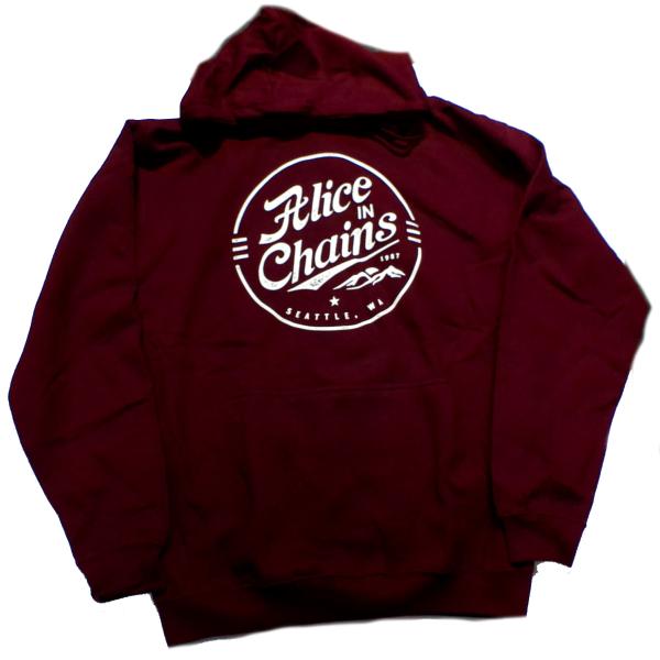 【ALICE IN CHAINS】アリスインチェインズ「CIRCLE LOGO」プルオーバーパーカー