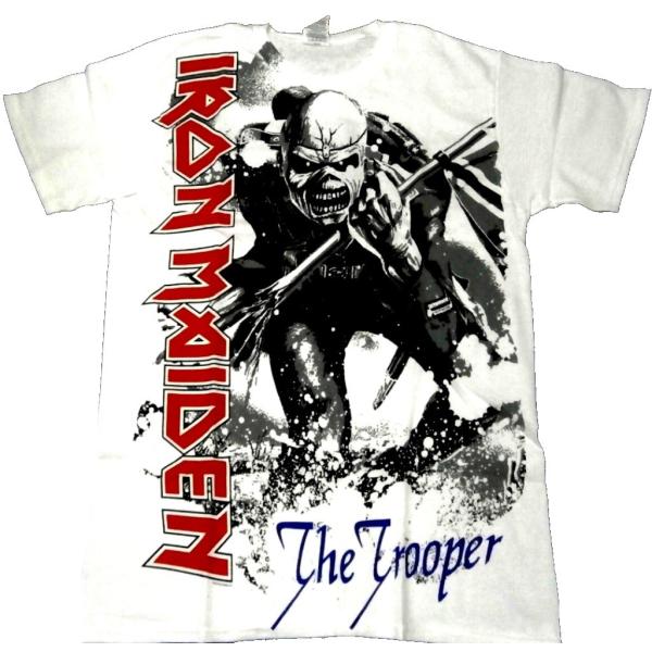 IRON MAIDEN「THE TROOPER-WHITE」Tシャツ