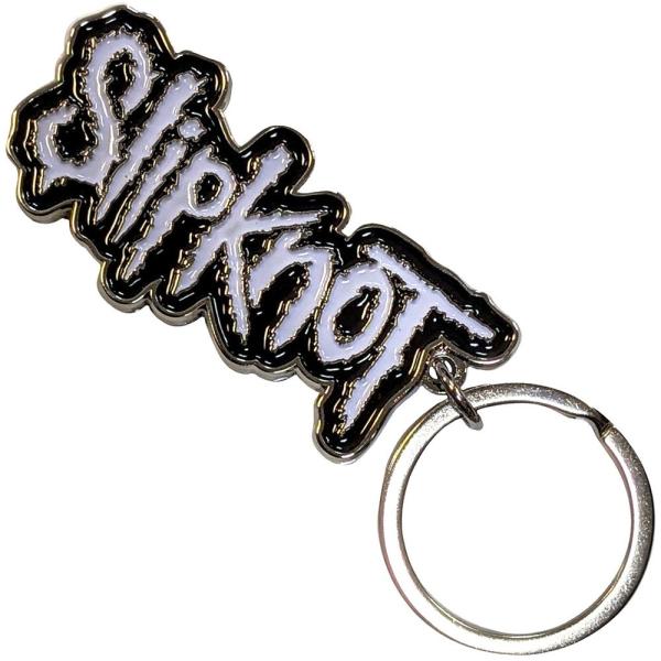 【SLIPKNOT】スリップノット「WHITE LOGO」メタルキーホルダー