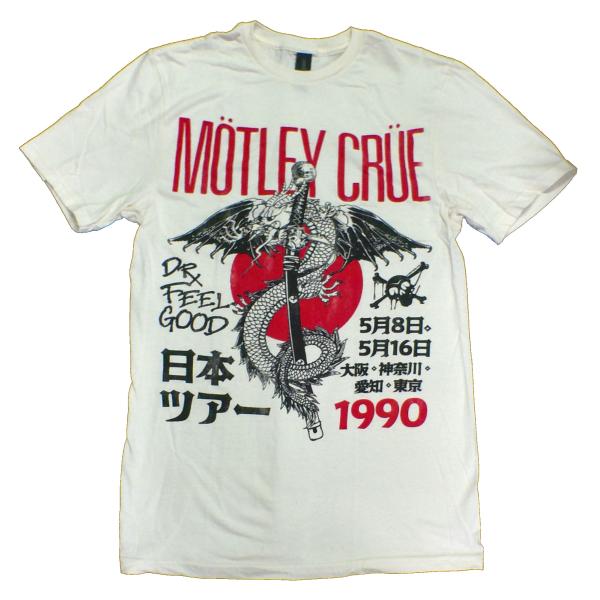 【MOTLEY CRUE】モトリークルー「Dr FEELGOOD JAPAN TOUR」Tシャツ