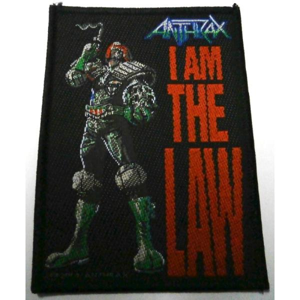 【ANTHRAX】アンスラックス「I AM THE LAW」布刺しゅうパッチ