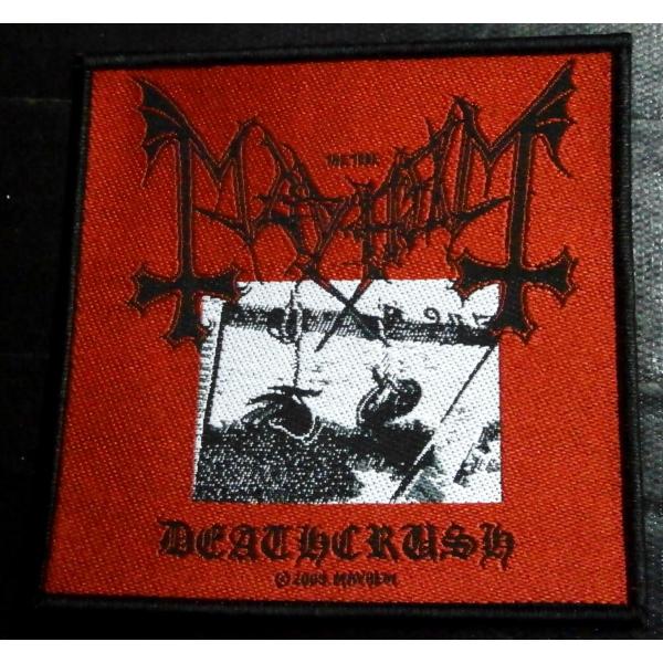 MAYHEM「DEATHCRUSH」布ししゅうパッチ
