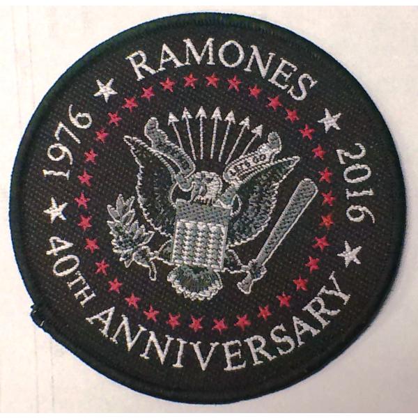 【RAMONES】ラモーンズ「40TH ANNIVERSARY」布刺しゅうパッチ