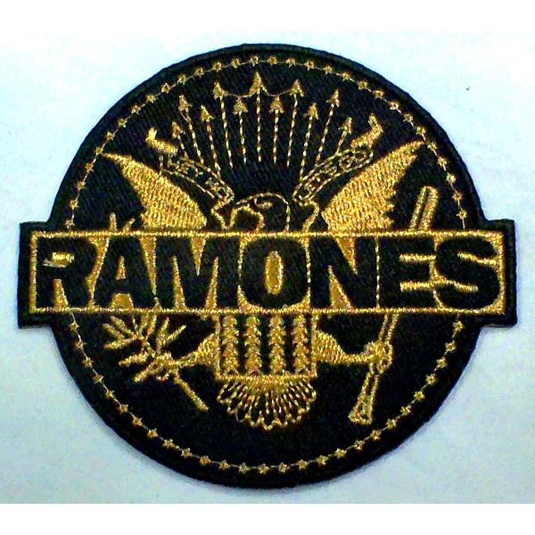 【RAMONES】ラモーンズ「GOLD SEAL」布刺しゅうパッチ