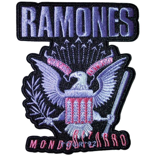 【RAMONES】ラモーンズ「MONDO BIZZARO」布刺しゅうワッペン