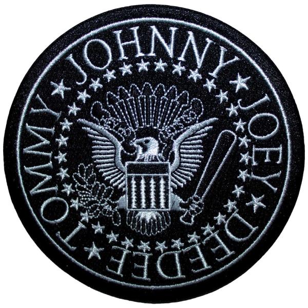 【RAMONES】ラモーンズ「PRESIDENTIAL SEAL BLACK」布刺しゅうワッペン