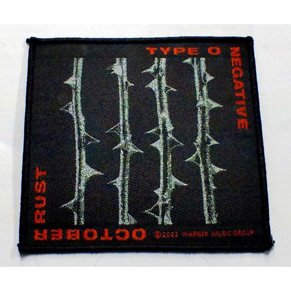 【TYPE O NEGATIVE】タイプ オー ネガティブ「OCTBER RUST」布刺しゅうパッチ