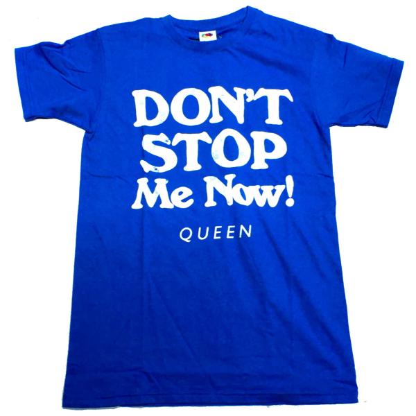 【QUEEN】クイーン「DON'T STOP ME NOW! BLUE」Tシャツ