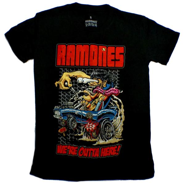 【RAMONES】ラモーンズ「OUTTA HERE」Tシャツ