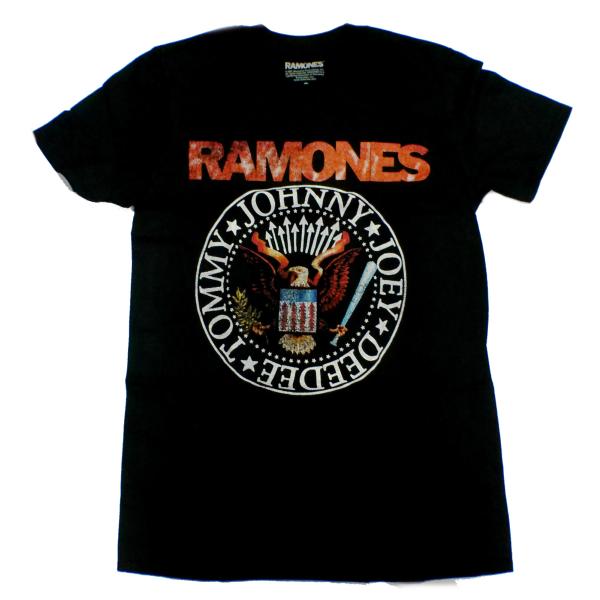 【RAMONES】ラモーンズ「VINTAGE EAGLE SEAL」Tシャツ
