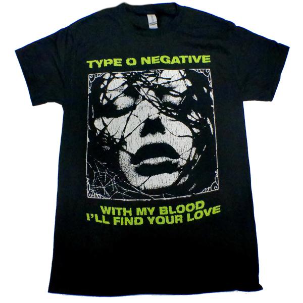 【TYPE O NEGATIVE】タイプ オーネガティブ「WITH MY BLOOD」Tシャツ