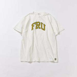 【FREE RAGE】”FRU” リサイクルコットンTee 223AC716-B フリーレイジ MADE IN JAPAN 日本製 アメカジ カレッジロゴ｜no-target-nagi