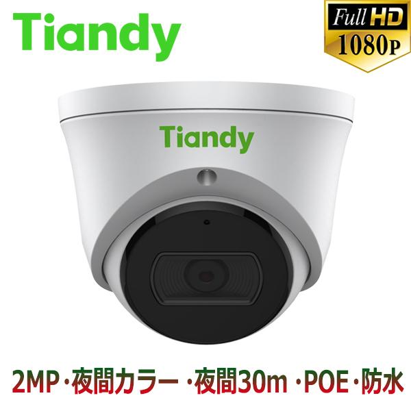 [Tiandy] [IP-2M] 防犯カメラ 210万画素 夜間カラー IPカメラ S+265 フェ...