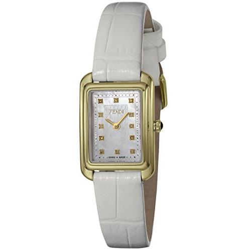 [フェンディ] 腕時計 クラシコレクタンギュラー ホワイトパール文字盤 ダイヤモンド F702424...