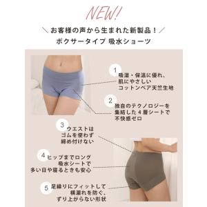 【ボクサータイプ】サニタリーショーツ 吸水ショ...の詳細画像3