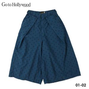 GO TO HOLLYWOOD ゴートゥーハリウッド ドットダンプ ラップタックパンツ（01 02）レディース  ボトムス デニム 親子お揃い メール便不可 1232619｜noadept