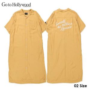 GO TO HOLLYWOOD ゴートゥーハリウッド 送料無料  ボーリングシャツ（02）レディース  シャツワンピ−ス メール便不可 1232901｜noadept