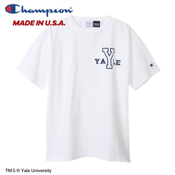 Champion チャンピオン MADE IN USA メンズ ロゴTシャツ（L XL）YALE ヘ...