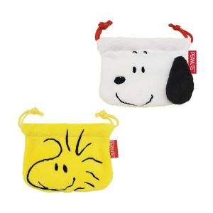 【ネコポス便発送可】 173140-71 ナカジマ スヌーピー ミニ巾着 ウッドストック SNOOPY ピーナッツ PEANUTS 袋物 コップ 小物入れ 入園 入学｜noahs-ark