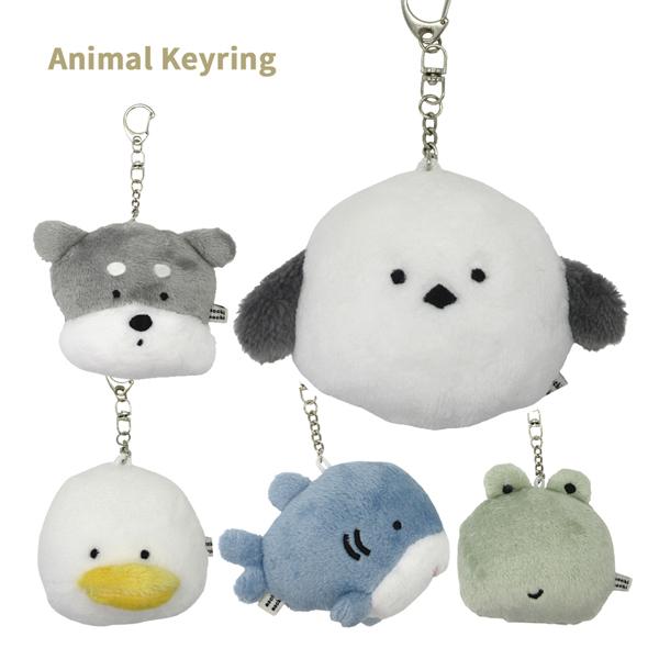 【ネコポス便発送可】720-6211-16 アニマルもちもちパスケース シマエナガ シュナウザー ア...