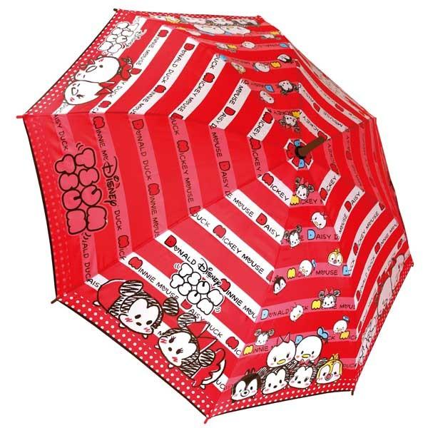 JS-35093 【Disney ディズニーツムツム（ボーダー）】キャラクター長傘「サイズ：５５ｃｍ...