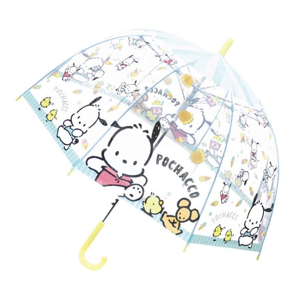 32499 子供ビニール傘 ポチャッコ ミント SANRIO サンリオ 55cm 雨 梅雨 レイン ...