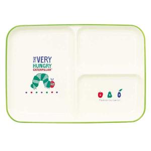 はらぺこあおむし ミルキー 塗仕切り皿 807534 金正陶器 the world of ERIC CARLE エリック・カール ランチプレート 食器 お皿 ベビー 絵本 キャラクター