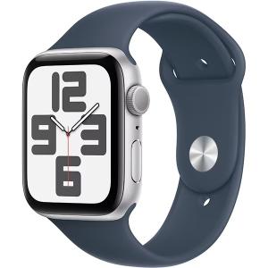 『新品』Apple(アップル) Apple Watch SE 第2世代 GPSモデル 44mm MREE3J/A [シルバー/ストームブルースポーツバンド M/L]｜noahshoping