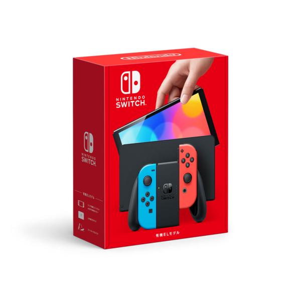『中古』Nintendo Switch(有機ELモデル) Joy-Con(L) ネオンブルー/(R)...
