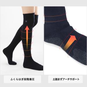 ゴルフ レディス 加圧 美脚 ハイソックス 2...の詳細画像4