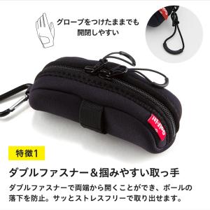 ゴルフボールケース ライト ティーホルダー付き...の詳細画像3
