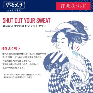 10枚入「抗菌アセステ」ASESTE 汗吸収パ...の詳細画像1