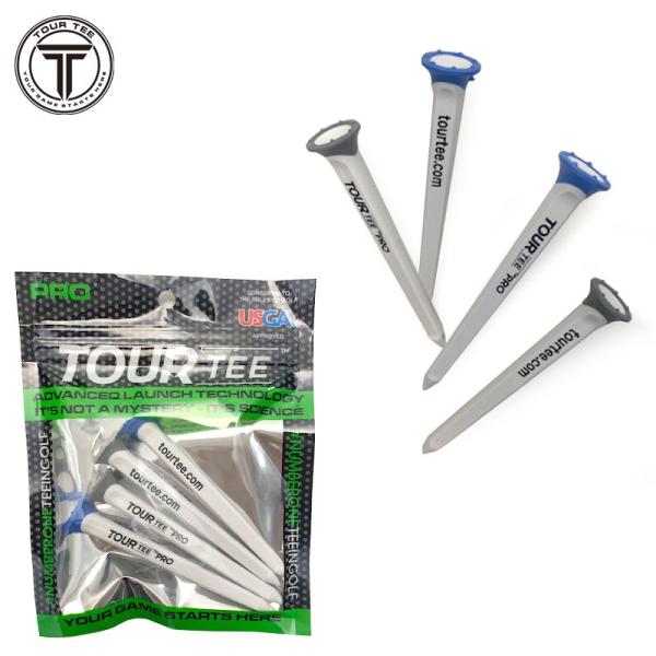 ゴルフ ティー Tour Tee　PRO ツアーティープロ 4本入り ロング  ゴム素材 ゴルフ ゴ...