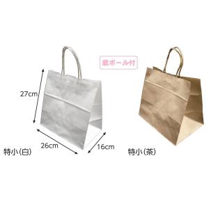 25枚入】横30cm×マチ20cm×高27cm【小サイズ】アレンジ紙袋 ロングひも