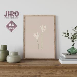 サイズ 植物 百合 花 ホワイトリリー マドンナリリー ベージュ シンプル イラスト インテリア アート ポスター 壁掛け シンプル おしゃれ 北欧 韓国 雑貨 Plant 16 Soyumoa ソユモア 通販 Yahoo ショッピング