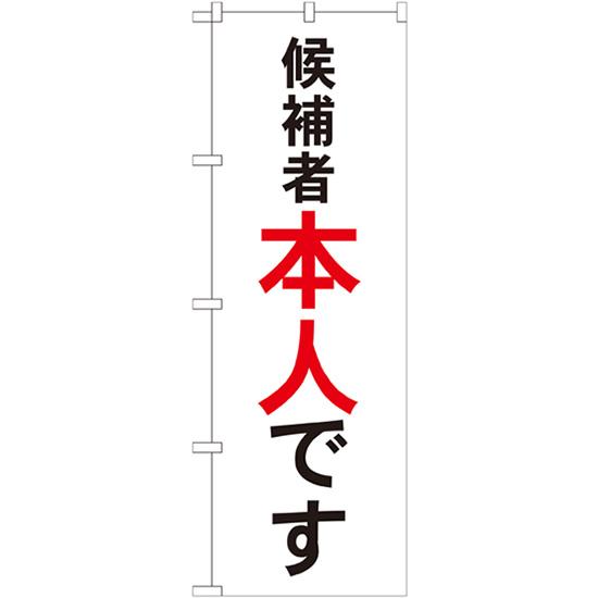 のぼり旗 2枚セット 候補者本人です GNB-1920