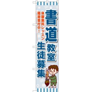 のぼり旗 2枚セット 書道教室 生徒募集 YNS-7261｜noboristore