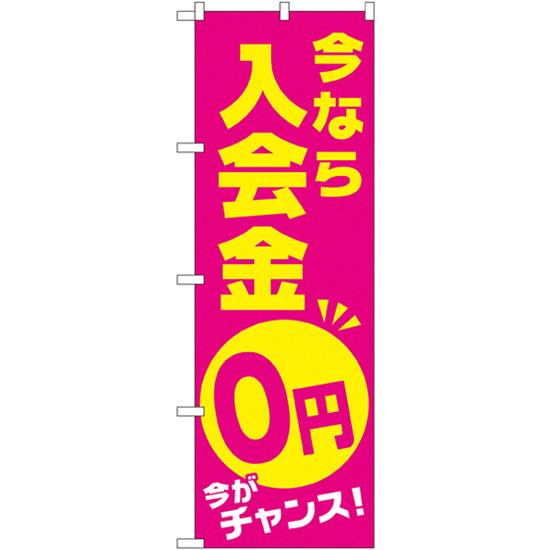 のぼり旗 3枚セット 今なら入会金0円 今がチャンス GNB-2129