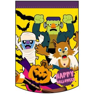 変型タペストリー (円カット) HAPPY HALLOWEEN ハッピーハロウィン キャラ No.40139｜noboristore