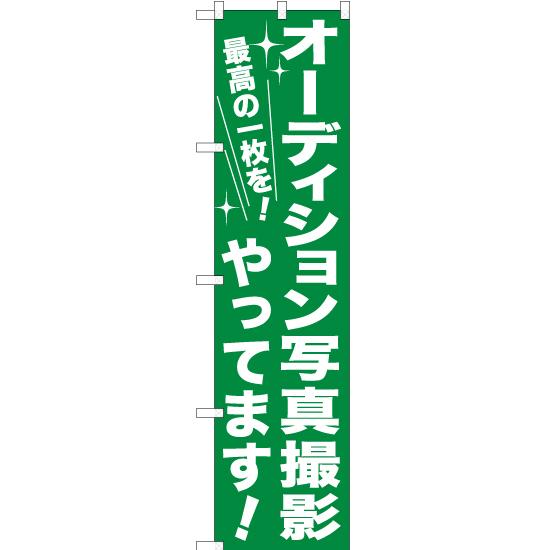 のぼり旗 オーディション写真撮影やってます YNS-5214 ［スマートサイズ］