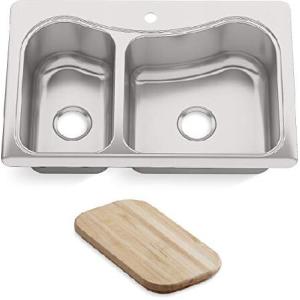 Kohler k-3361 - 1-na Staccato Large / Medium self-rimmingキッチンシンク｜nobuimport