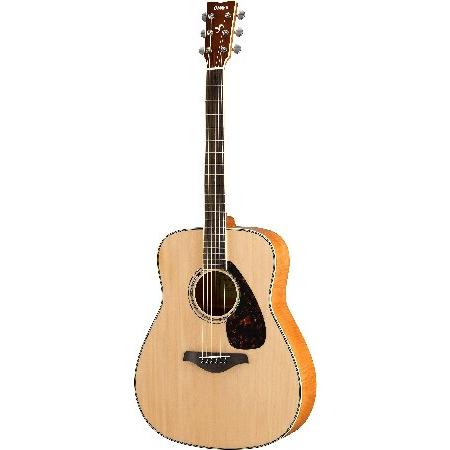 Yamaha FG840 Solid Top Acoustic Guitar, Flamed Map...