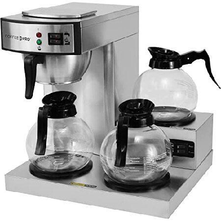 Coffee Pro CPRLG 3-Burner Commercial Brewer Coffee...