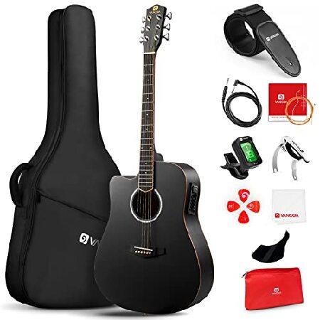 Vangoa Left Handed Guitar, Left Hand Acoustic Elec...