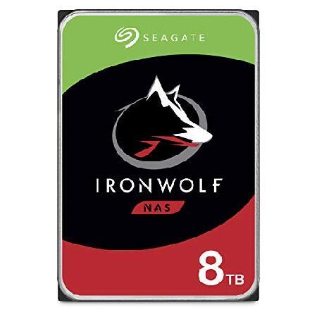 1-8ベイNASシステム用Seagate 8 TB IronWolf 3.5インチ内蔵ハードドライブ...