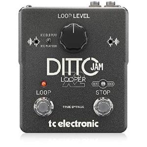 tc electronic ルーパーペダル 自動テンポ検知機能 無制限のオーバーダブ 独立したSTOP用フットスイッチ DITTO JAM X2 LOOPER グレー