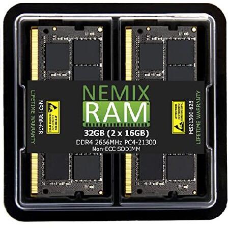 NEMIX RAM 32GB 2x16GB Mac Mini 2018対応メモリ DDR4-2666...